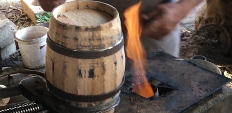 getoastete=ausgebrannte Weinfässer aus französicher Eiche - MADE IN PORTUGAL