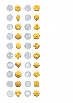 Metal cookie gun press