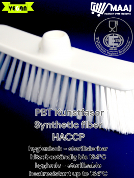 Hygiene-Powder brush with PBT-bristles