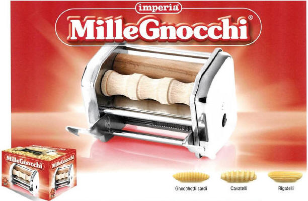 Imperia Millegnocchi 3-Type Macaroni Attachment Imperia Millegnocchi 3 Type  Macaroni Attachment made in Italy for the Imperia Pasta Maker SP Tippo  Lusso 150
