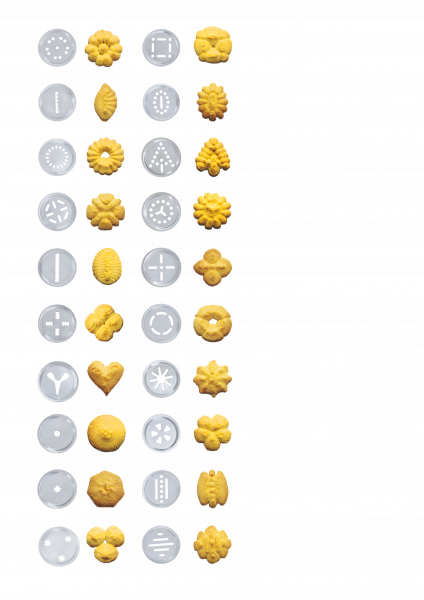 Metal cookie gun press